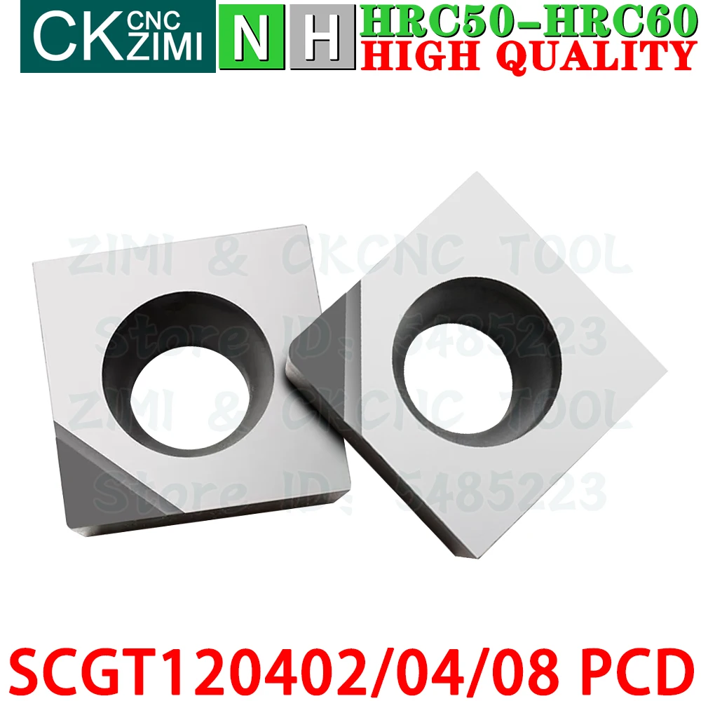 SCGT120402 PCD SCGT120404 PCD SCGT120408 PCD Пластины PCD Алмазные пластины для токарной обработки Инструменты Механический с SCGT1204 SCGT 1204 PCD ЧПУ Токарный станок для резки металла Инструменты для меди, алюминия