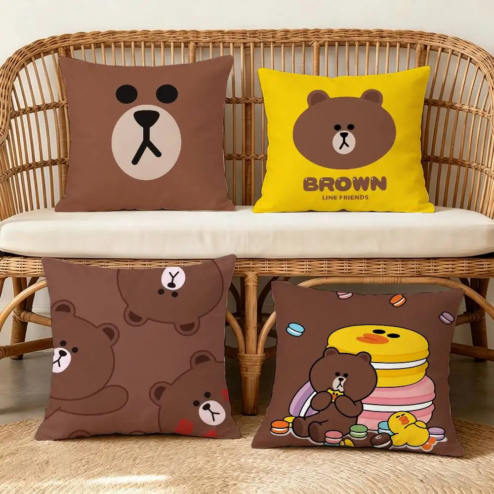 Cartoon Cute Bear l-LINE F-Friends    pillow cover sofa cushion cover home room decoration children gift
