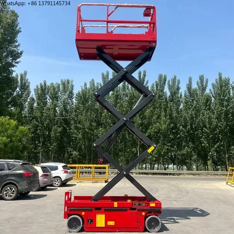

100% New Self-Propelled 4m 6m Scissor Lift Platform Portable Electric Aerial Man Lift for Hotels Printing Shops CE Certified