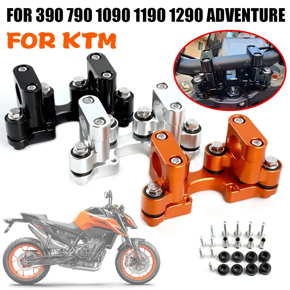 For KTM 390 790 1090 1190 1290 Adventure ADV R S T 390ADV Motorcycle Accessories Steering Damper Mount Handlebar Riser Bar Kit