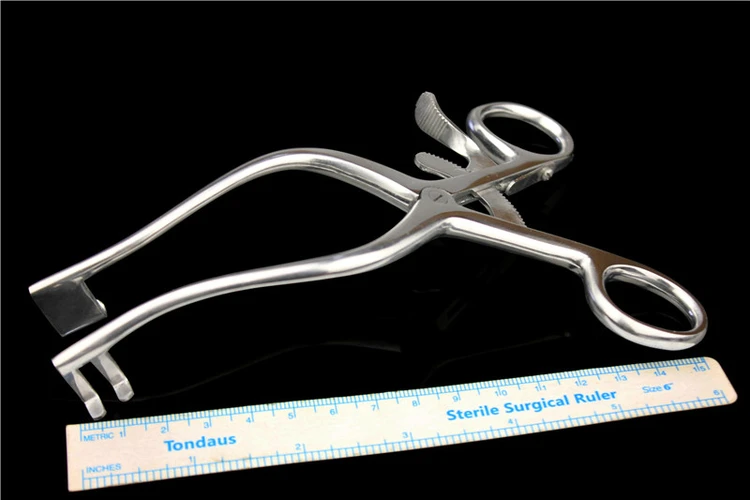 Skin retractor soft tissue spreading forceps small animal orthopedic instrument medical pet automatic position hook veterinary