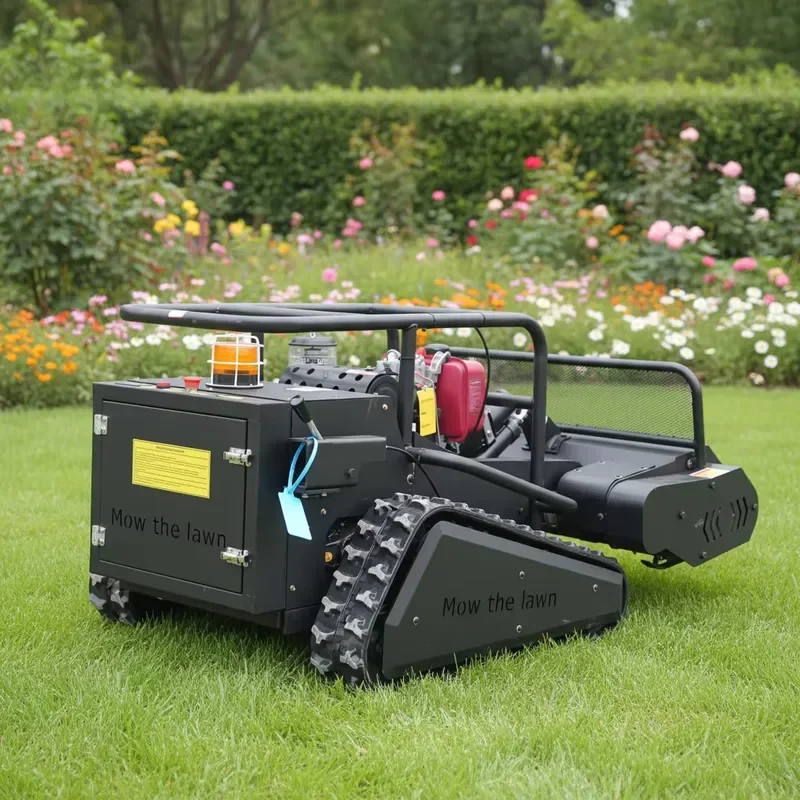 800mm Cutting Width Remote Control Lawn Mower for Park Road Greening High Quality Electric Grass Cutter Machine Garden Tool
