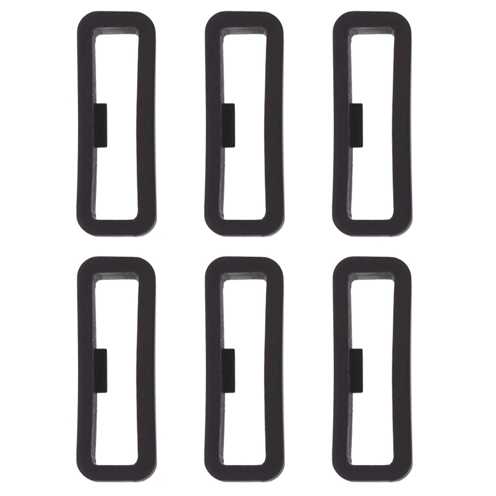 

6 шт. силиконовых фиксаторов-петель для ремешков часов, мягкие гибкие заменители для ремешков часов, аксессуары для крепления ремешка