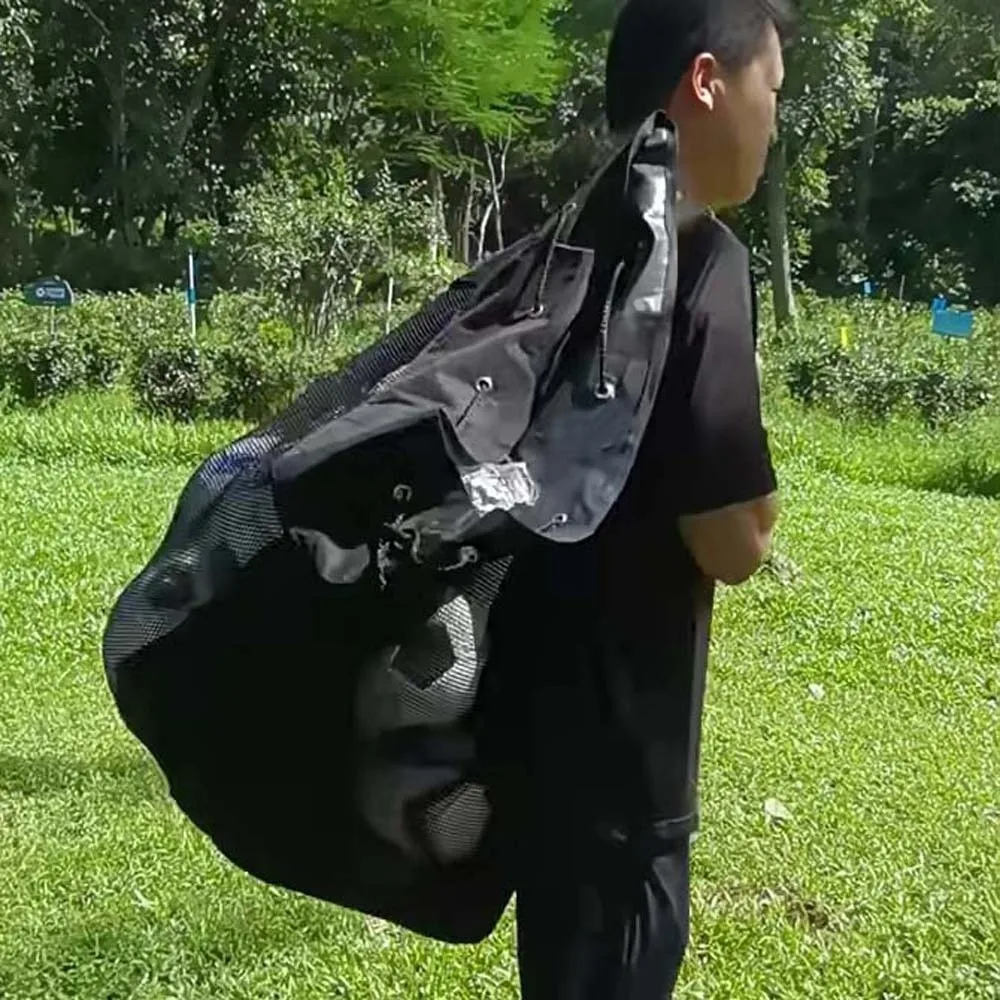 Tas Penyimpanan Bola Sepak Tahan Lama Bola Pencegahan Goresan Kapasitas Besar Kantong Bahu Ringan Poliester