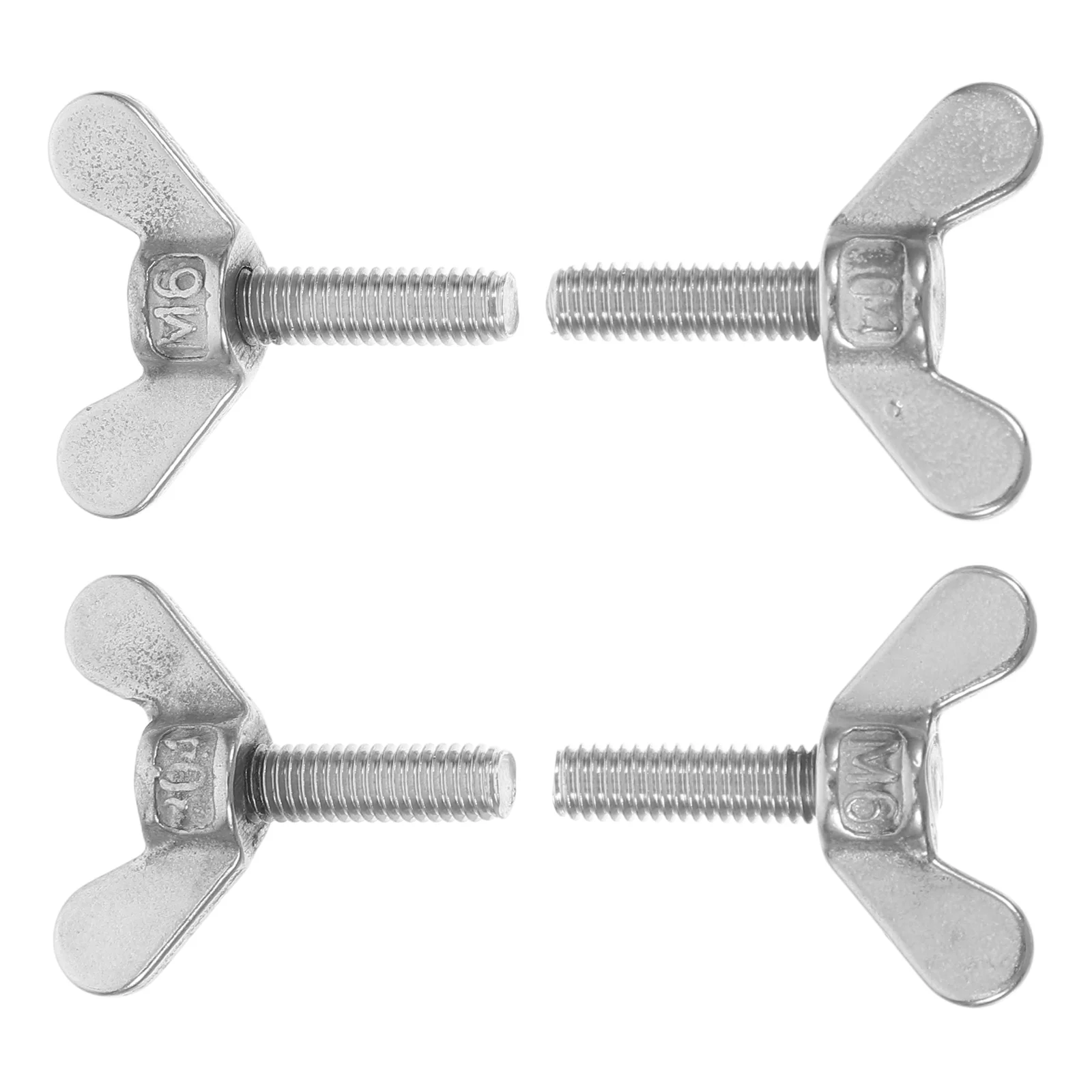 4 Pcs Butterfly Bolt Protective Pad Console Wing Head Thumb Screw Flag Pole Screws Flagpole Fixing Nuts