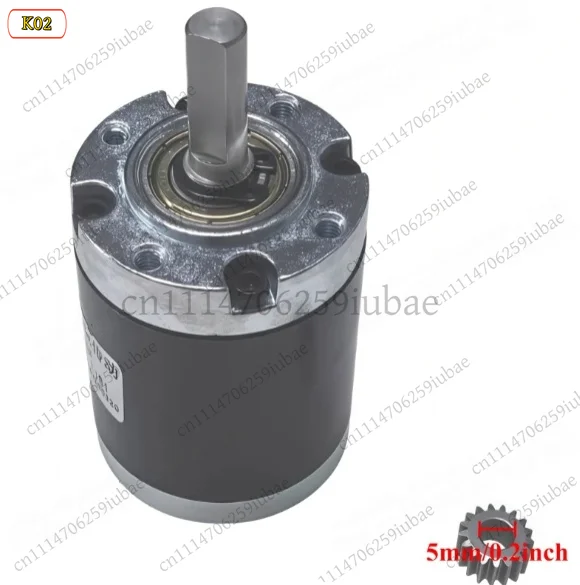 42mm Planetary Gearbox 8mm D-Shaft, High Torque Low Speed Micro Gearhead for 775 795 895 Motors