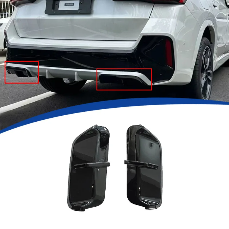 

Задний бампер в стиле M Performance, диффузор для губ, канавки для BMW X1 iX1 U11 M Sport 2023-2025, разделитель накладки заднего выхлопной трубы