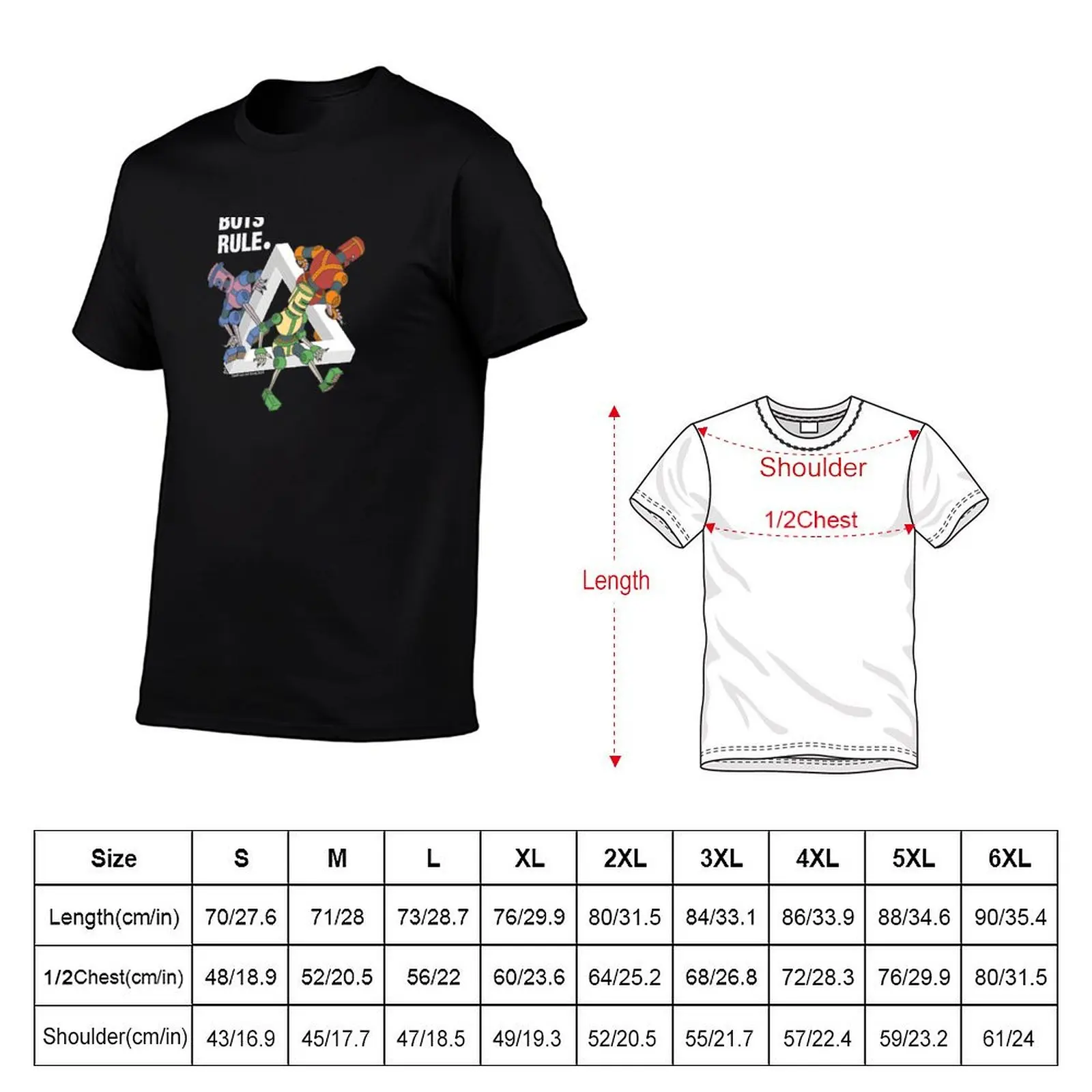 BOTS RULE triangle (for dark background) T-Shirt Labor Work Casual T-Shirt