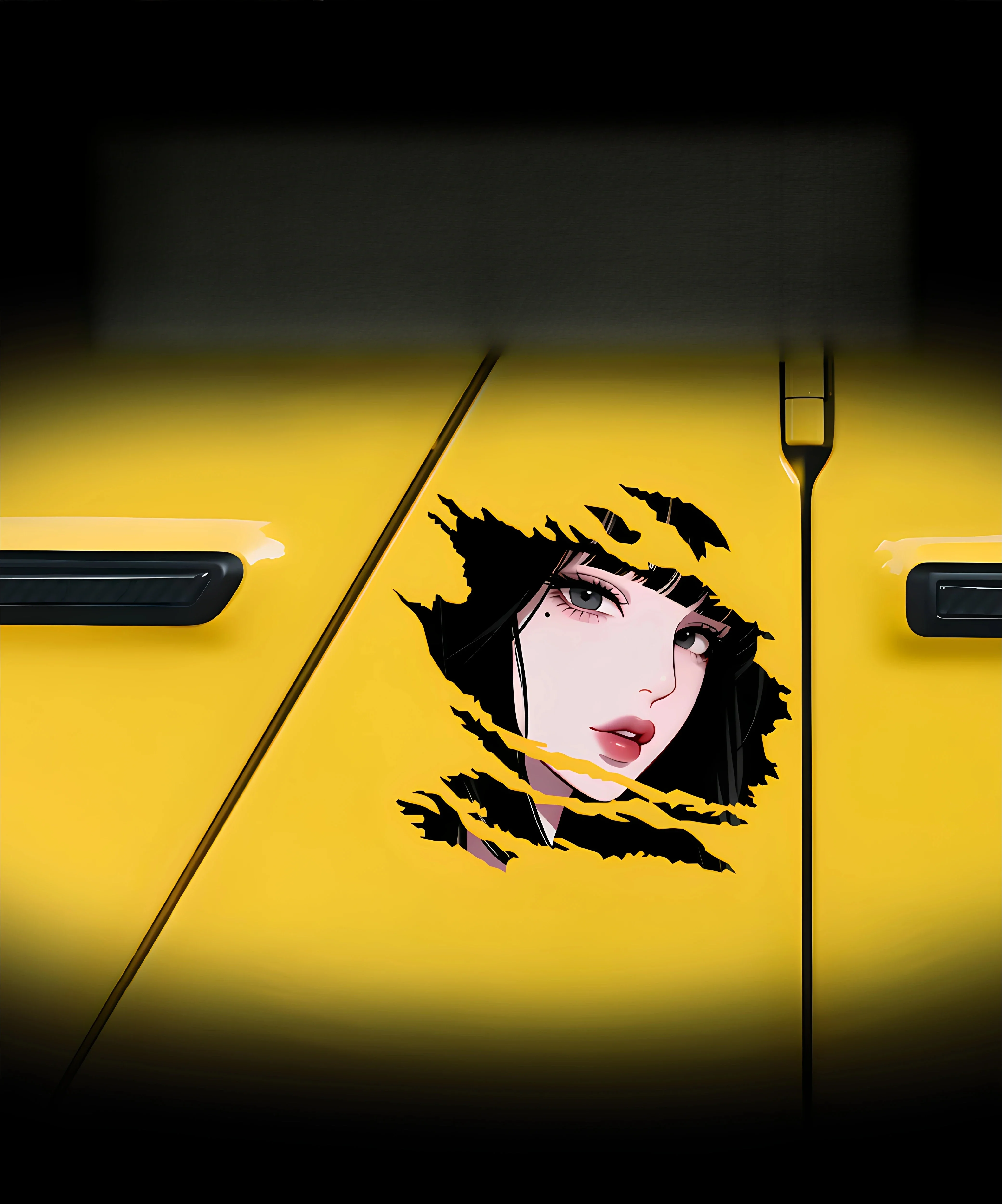 Anime Girl Car Sticker Creative Sexy Style Original Vinyl Decal Waterproof for Car Body Window Personalized Auto Decor