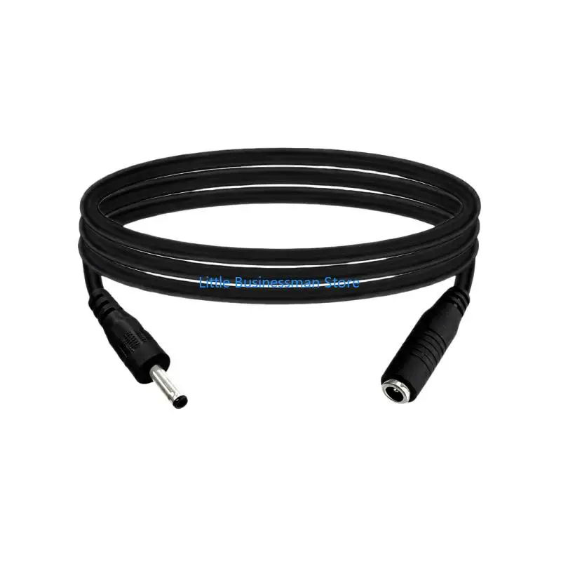 DC3.5x1.35 Male-to-Female Cable Extension with Ribbed Grip Housings for Routing M76A