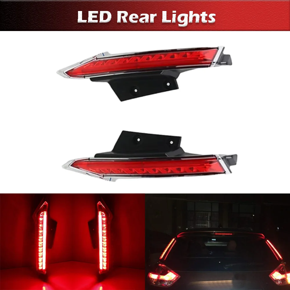 

Fog Lamp LED DRL Rear Bumper tail light Brake Lights Signal Lamp Fit For Nissan Rogue X-Trail 2014-2019