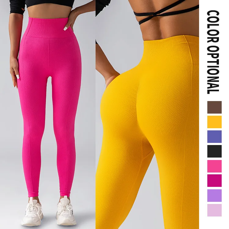 2023 Hot Sale Fitness Lenggings Female Full Length Leggings Running Pants Comfortable And Formfitting Yoga Pants