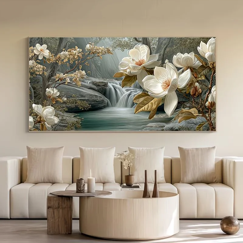 

DIY Diamond Painting Magnolia Serenity Waterfalls Landscape Full Square Round Diamond Mosaic Diamond Embroidery Kit Rhinestones
