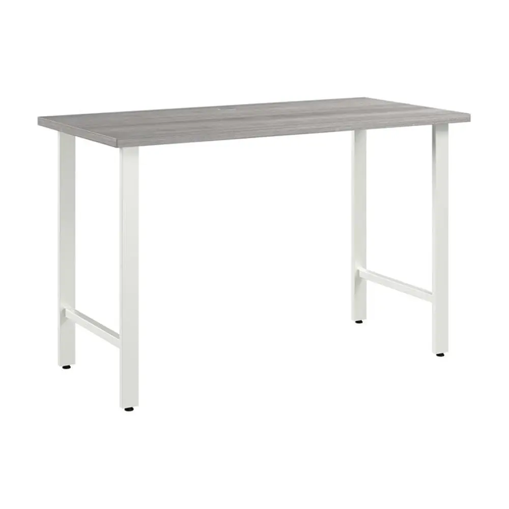 

Business Furniture Hustle 48W x 24D Computer Desk with Metal Legs in Platinum Gray White, Modular Office Table for Home and Pro