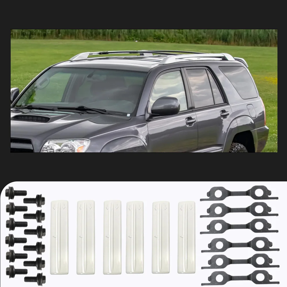 

7559635020A0 7559635020D0 6Pcs Car Roof Rack Removal Kit Rack Cap for Toyota 4Runner RAV4 Highlander FJ Lexus LX570 GX470