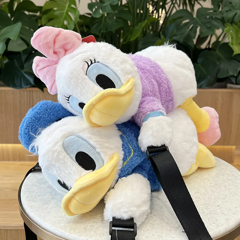 Disney Donald Duck Daisy Plush Messenger Bag Soft Stuff Handbag Shoulder Bag Anime Stuffed Backpack Girls Children Gifts