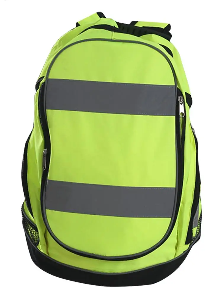 AliExpress Fashion Fluorescent Green Cycling Backpack Night Reflective Luminous Riding Resistant Safety Backpack Unisex Outdoor Sports Bag
