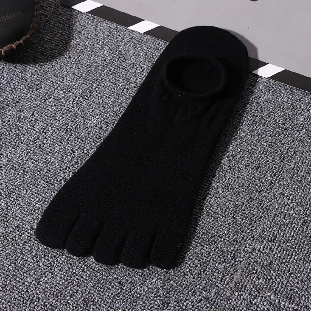 

Fashion Cotton Men's Five Toe Socks Anti-skid Sport Sock Five Finger Invisible Socks Breathable Soft Running