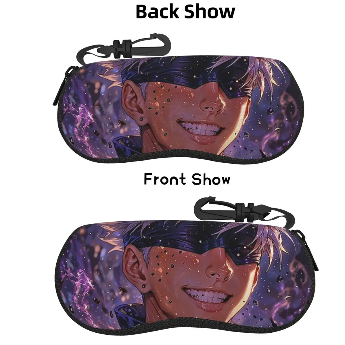 

Jujutsu Kaisen Satoru Gojo Shell Glasses Case Portable Sunglasses Box Women Men Soft Eyeglass Bag Pouch