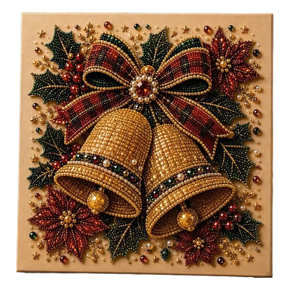 DIY Weihnachts-Perlenkunst-Sets 20x20cm Diamantmalerei Weihnachts-Perlenkunst-Set Weihnachtsmann Elch Auto DIY Dekorationsmalerei 2026 – Detail 2