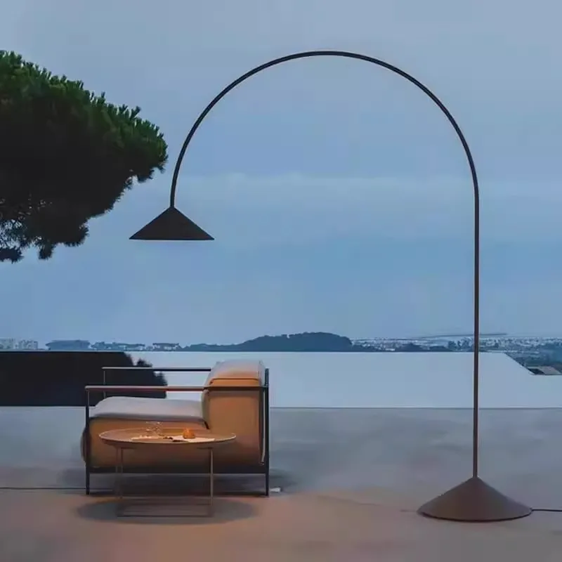 

Art Minimalist Fishing Floor Lamp Living Room Sofa Side Designer High Sense Italian Simple Curved Floor Lamp