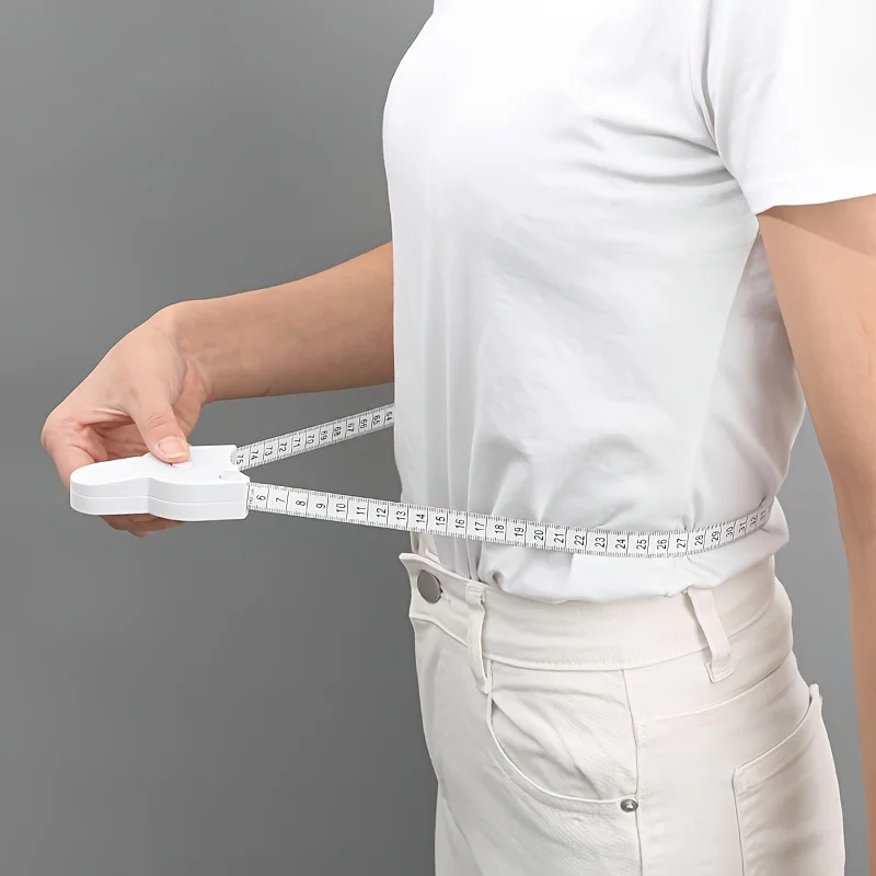 Self-Locking Body Measuring Tape Automatic Retractable Soft Tape Measure Ergonomic Handheld Design for Body Waist HipChestSewing