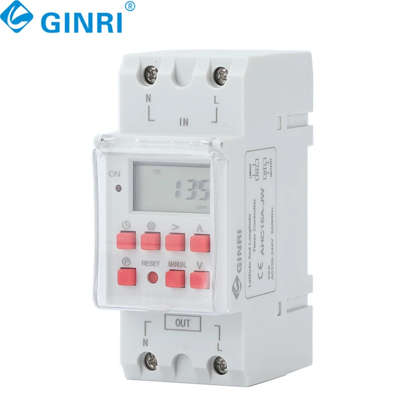 3PCS Latitude And Longitude Timer 16A 30A 220V Digital Automatic Programmable Time Control Switch