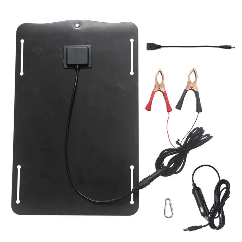 

Vehicle Battery Solar Charger Solar Panel 10W Car Battery Charger Portable Car Battery Charger Lightweight Solar Panel For Small