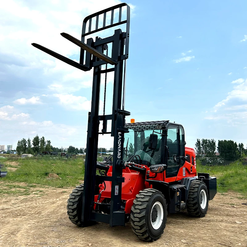 

China Outdoor All Terrain Forklift 4x4 3 Ton Forklift 5 Ton Diesel Off-Road Forklift Customized For Sale