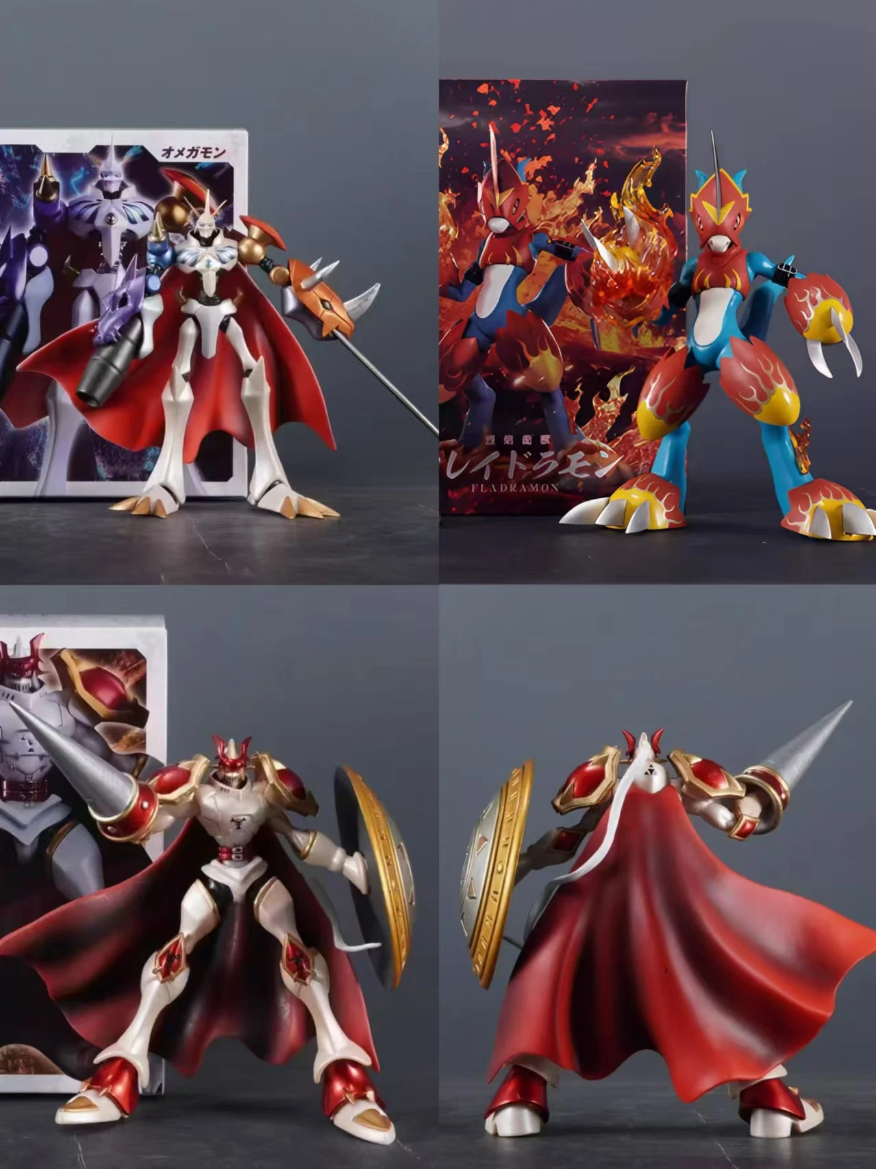 

17cm Royal Knight Character Omegamon Crimson Lotusmon Flamemon PVC Action Figure Figurine Model Collection Ornaments Toys Gift