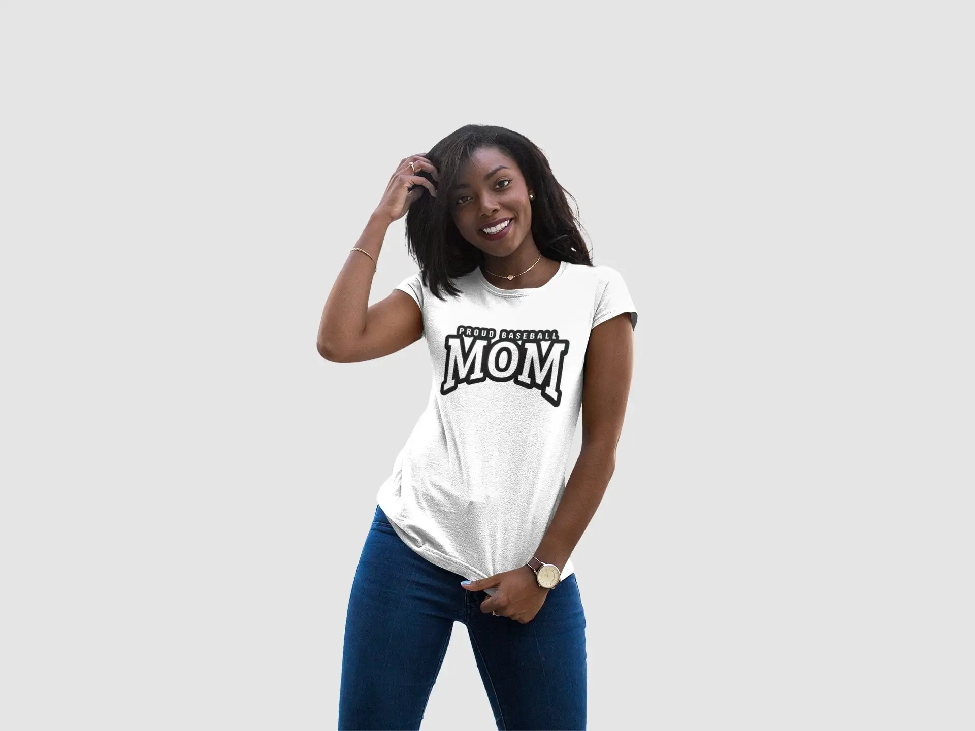 Womens Proud Baseball Mom T Shirt Fan Mother'S Day