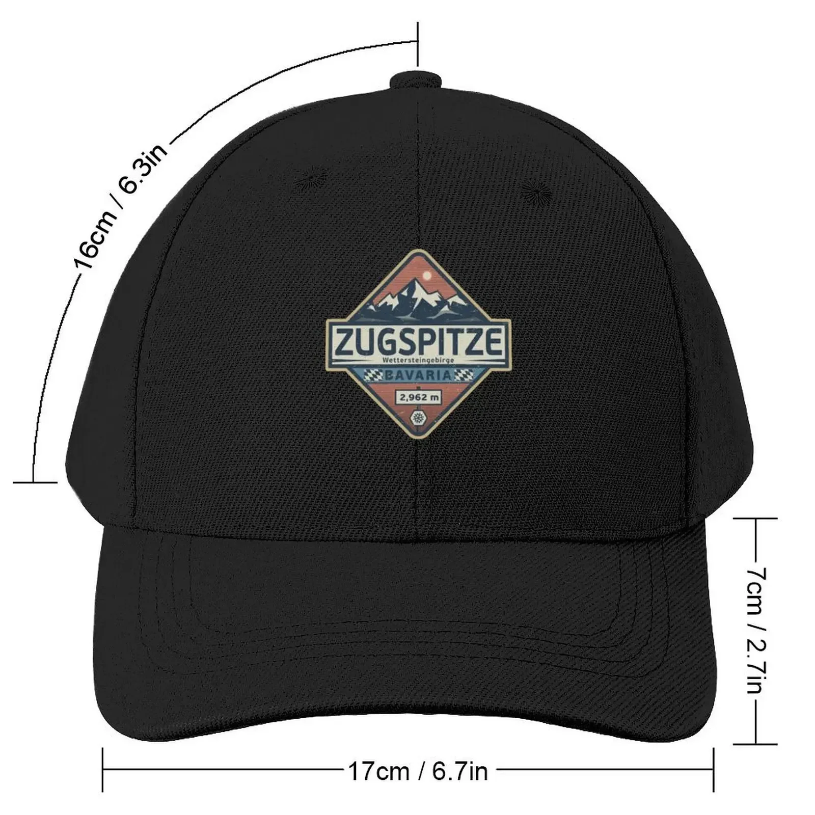 Zugspitze, Bavaria, Germany Baseball Cap hard hat Designer Hat black Men's Women's