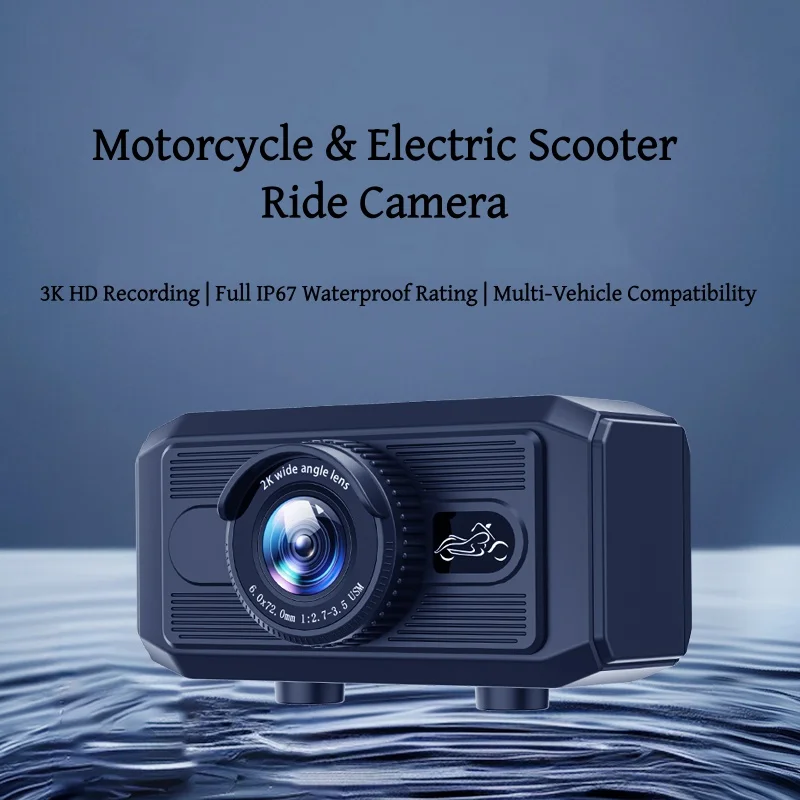 

Мотоциклетный видеорегистратор MT109, портативная экшн-камера с циклической записью, Wi-Fi, водонепроницаемость IP67, защита от пыли, для мотоциклов и велосипедов