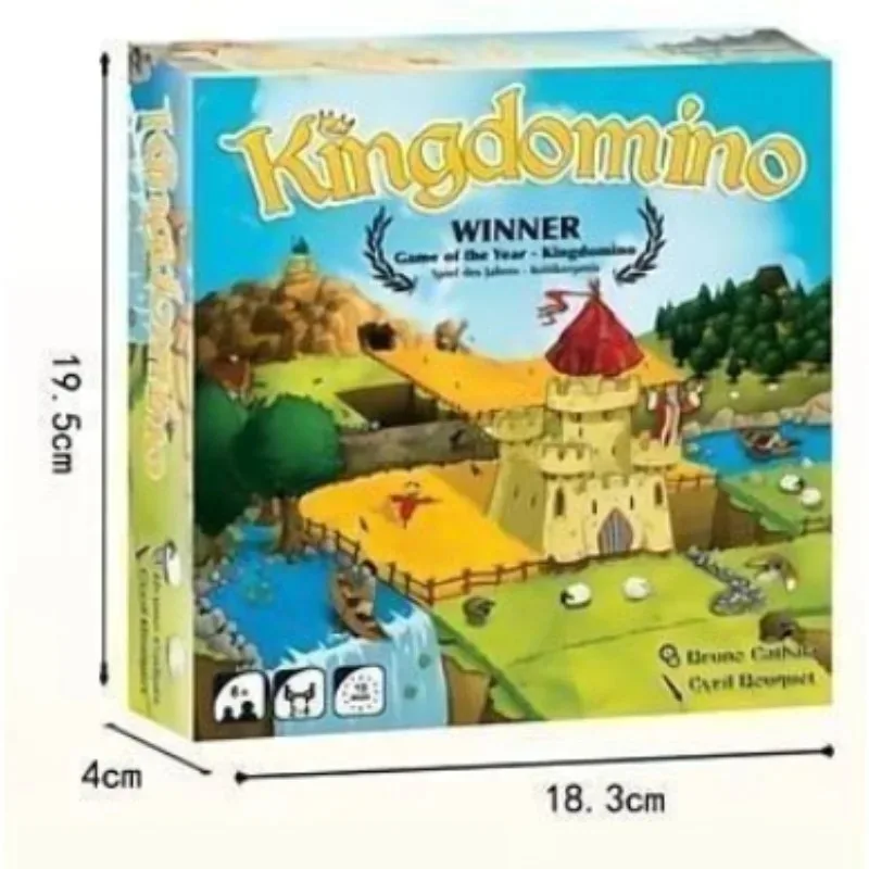 Deluxe Domino Kingdom Game Collection Cards with Artificial Placements for Puzzle Parties