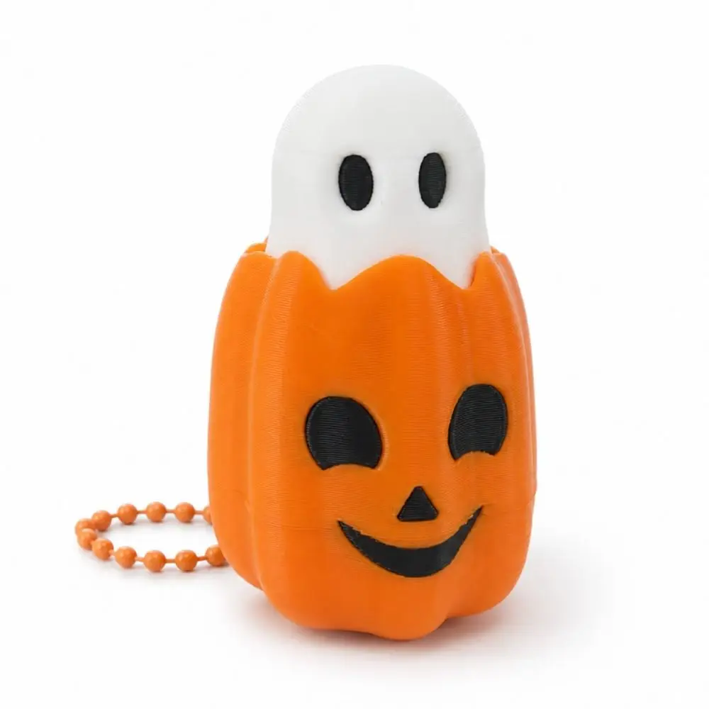 Fidget Halloween Clicker Keychain Funny Decorative 3D Printed Pendant Cute Creative Decompression Button Car Pendant