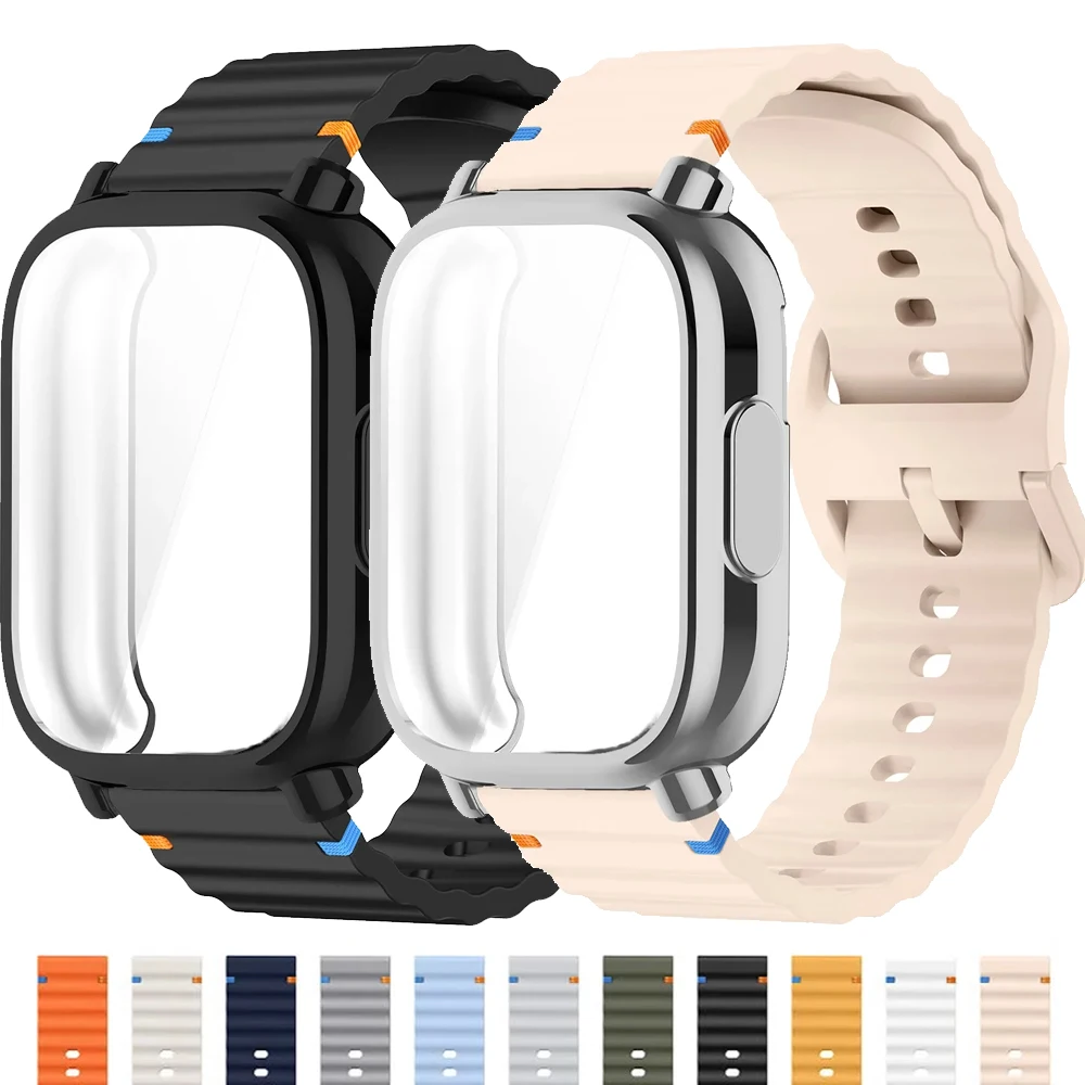 

Чехол из ТПУ + силиконовый ремешок для Redmi Watch 5 Active, мягкий защитный чехол для экрана, аксессуары для спортивных ремешков Redmi Watch 5 Lite