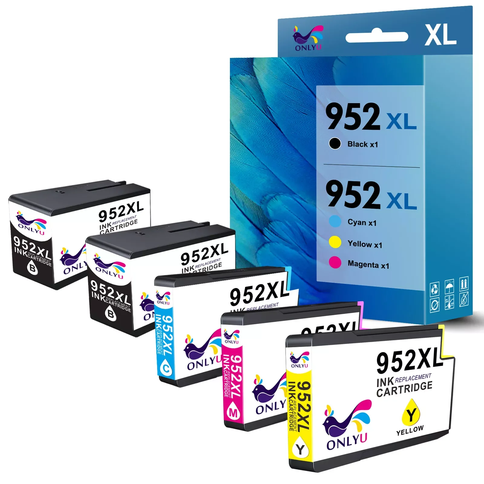 

5PK 952XL Ink Cartridge for HP 952 XL Ink OfficeJet Pro 8710 7740 8720 8715 8210