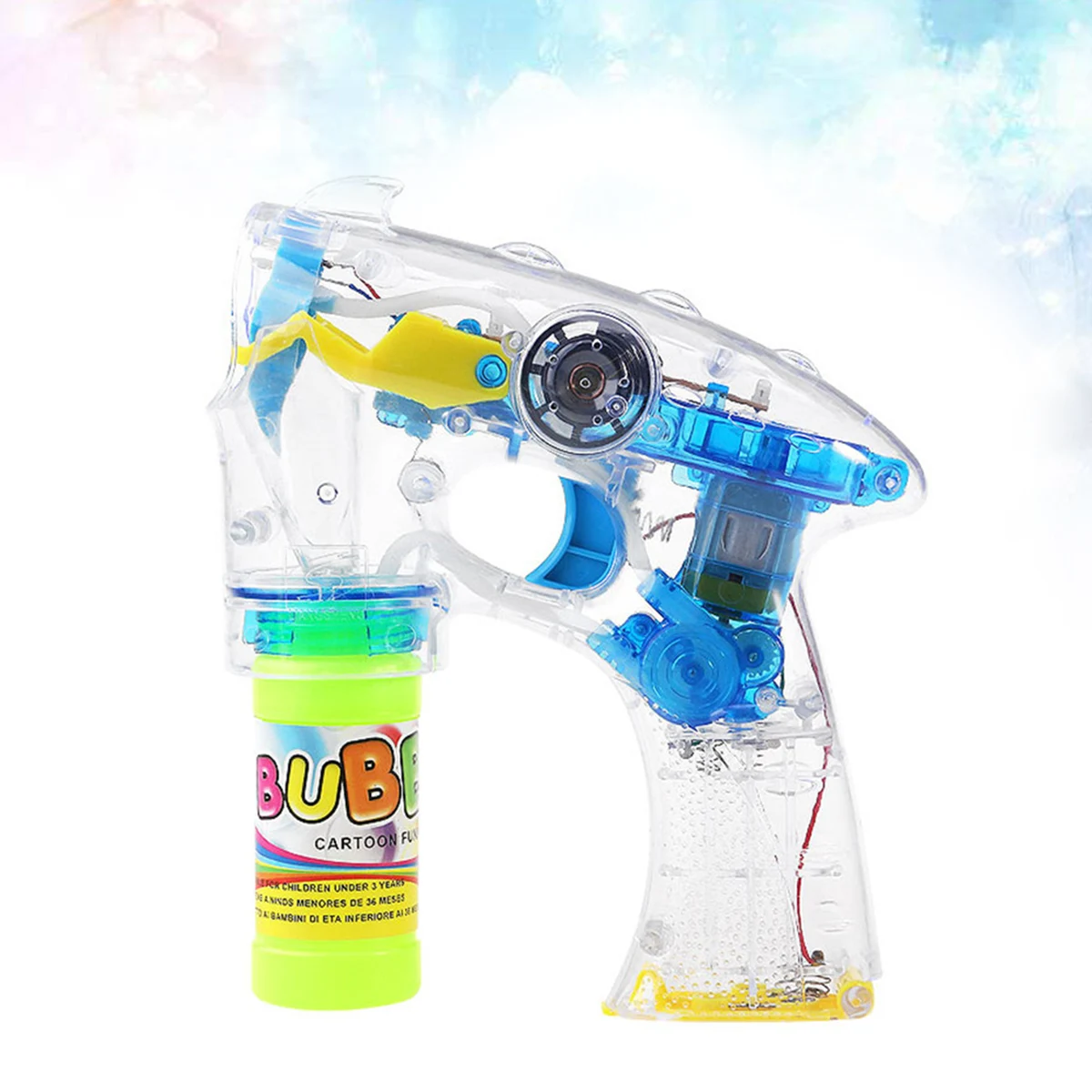 Electric Bubble Wand With LED Lights Sound Effects Automatic Blowing Stick Kids Toy For Indoor Party Wedding BBQ Picnic