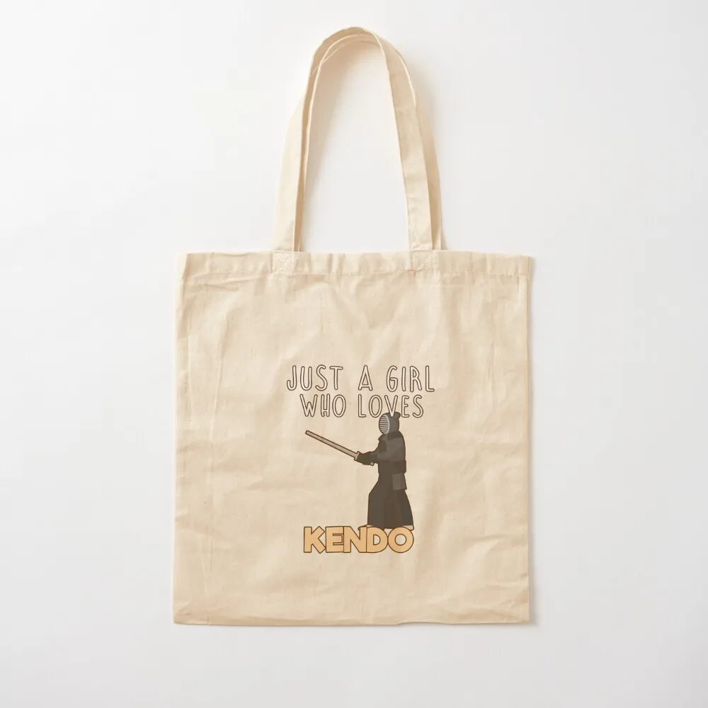 

Just A Girl who loves Kendo. Tote Bag shopping trolley bag bags woman 2025 Handbags women eco pack