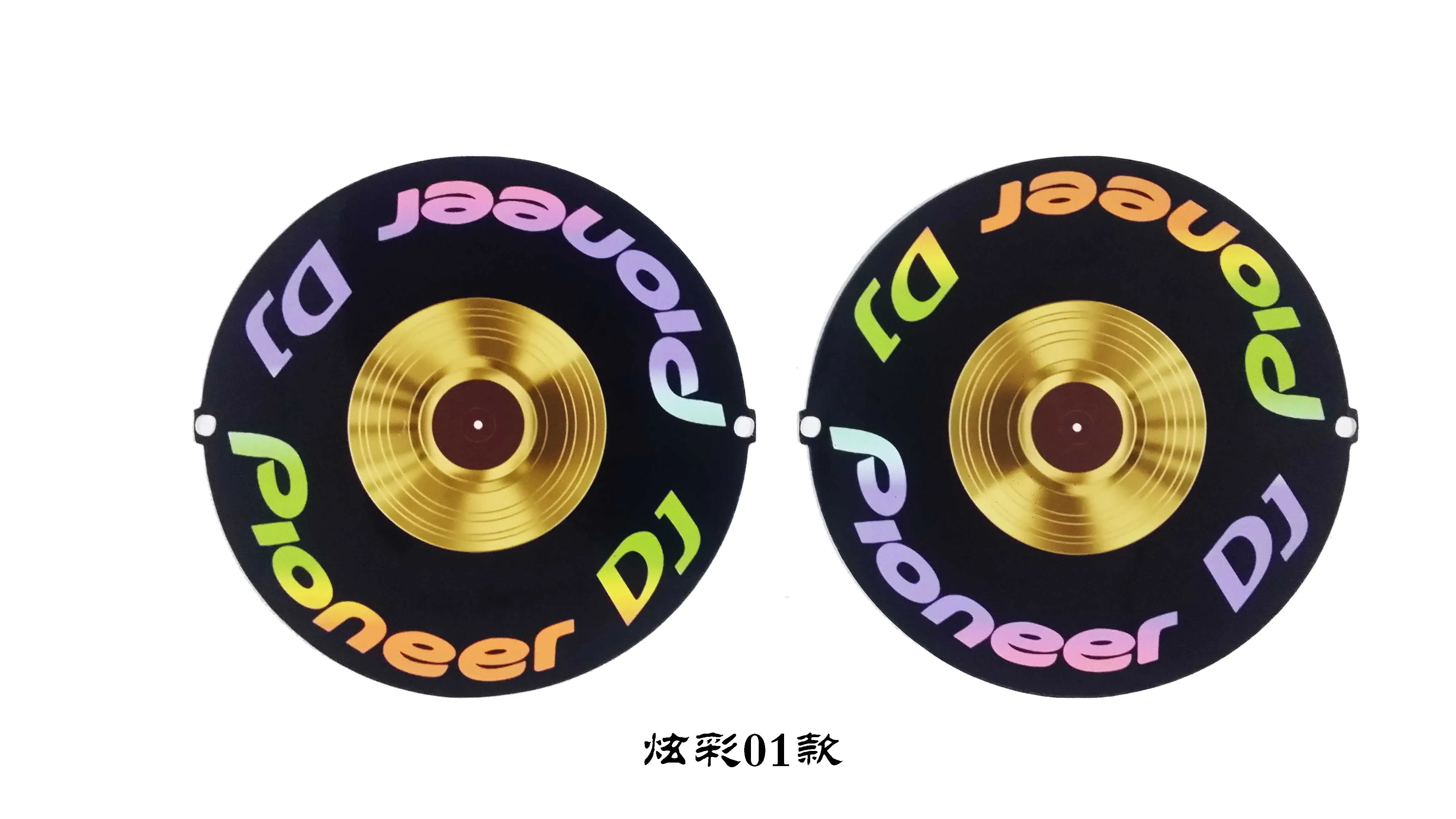 CDJ-400 skin disc player rotary stickers. Personalized colorful stickers for disc players, customizable