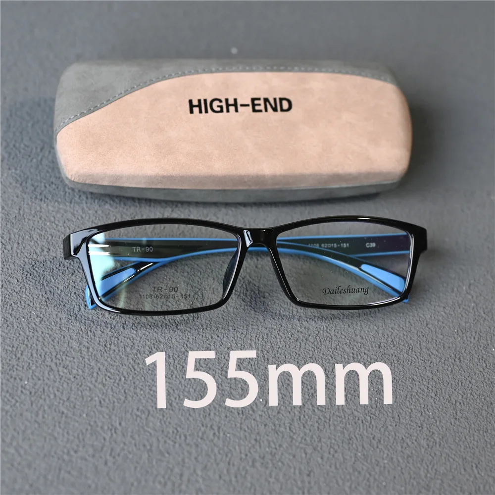 CUBOJUE 154mm Oversized Men Reading Glasses Women Anti Blue Light Presbyopia TR90 Eyeglasses Frames Male Prescription Spectacles