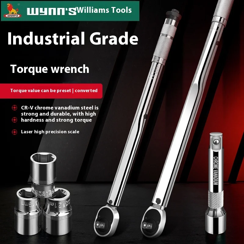 

Damaly, Ratchet Torque Wrench, Set, High Precision, Preset Adjustable Auto Torque Fast Big Fly Wrench