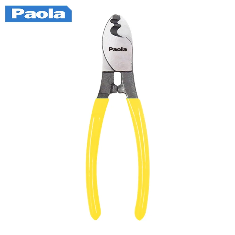 Plastic handle cable cutter 165mm stripping pliers