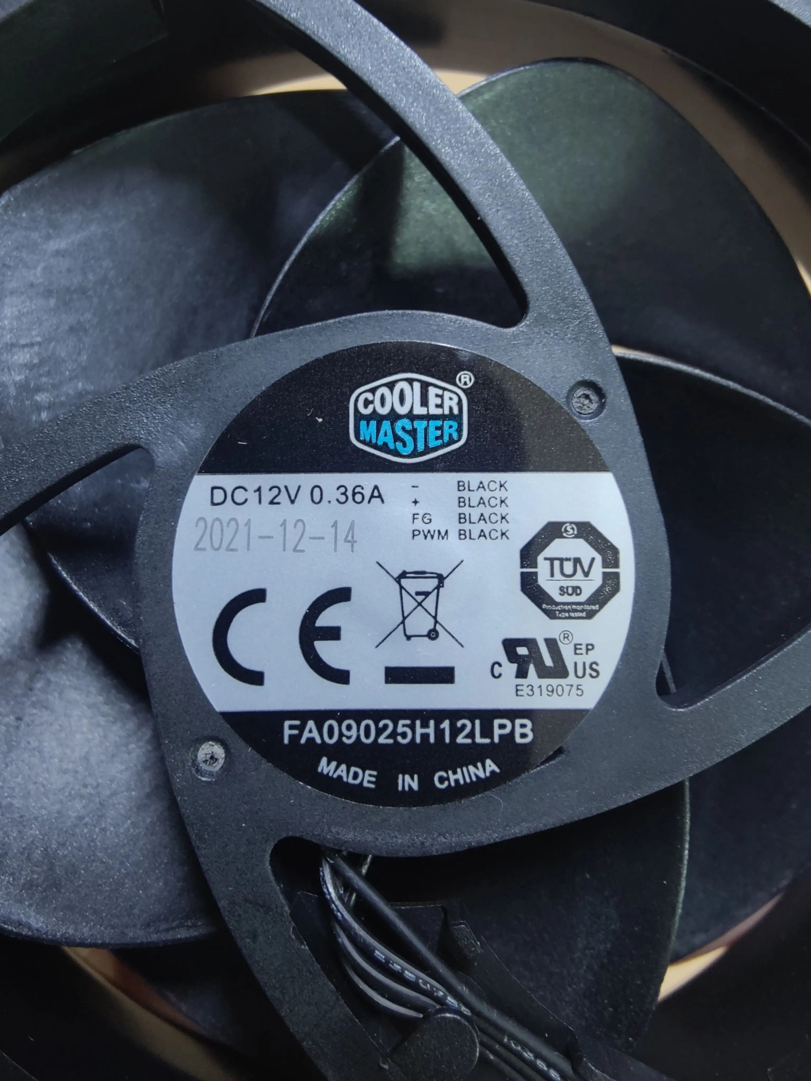 For Cooler Supreme FA09025H12LPB 12V 0.36A 9.2CM Round Frame 4 Wire CPU Radiator Fan