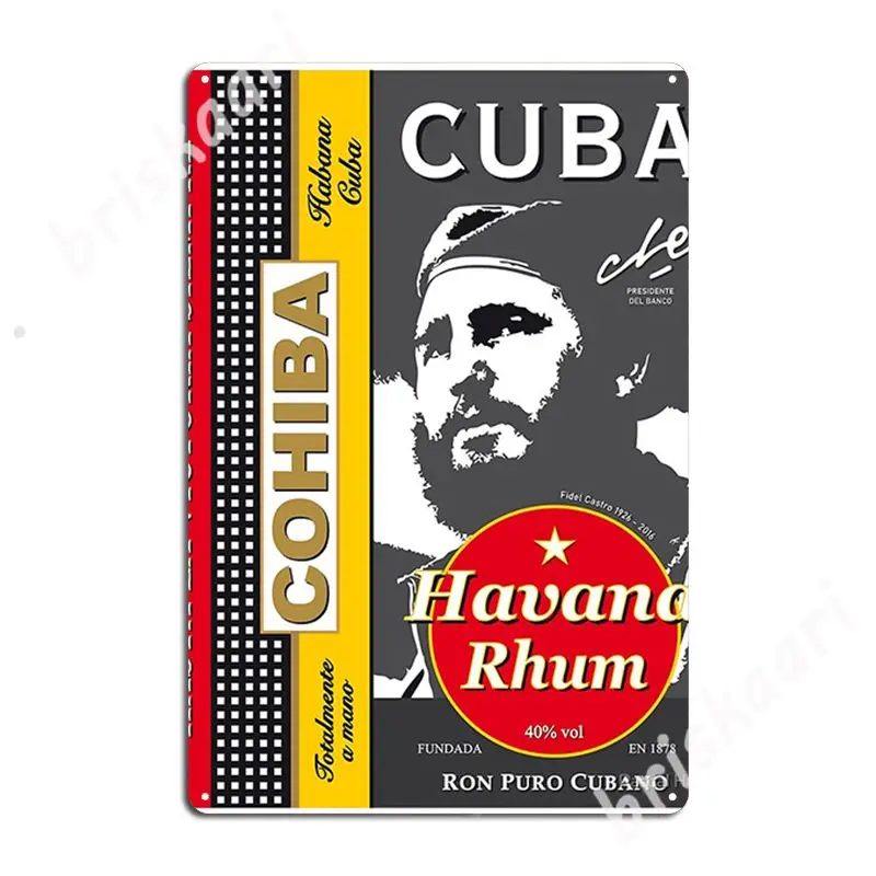 Cuba Castro Che Guevara Cohiba Travel Vintage Poster Metal Signs pub Garage personalized Cinema Kitchen Tin sign Posters