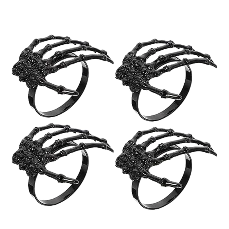 Skeleton Hand Napkin Rings Skeleton Hand Napkin Buckles Halloween Party Favors Home Dining Table Decor