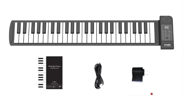61 Keys Hand Roll Electronic Keyboard Folding Portable Piano