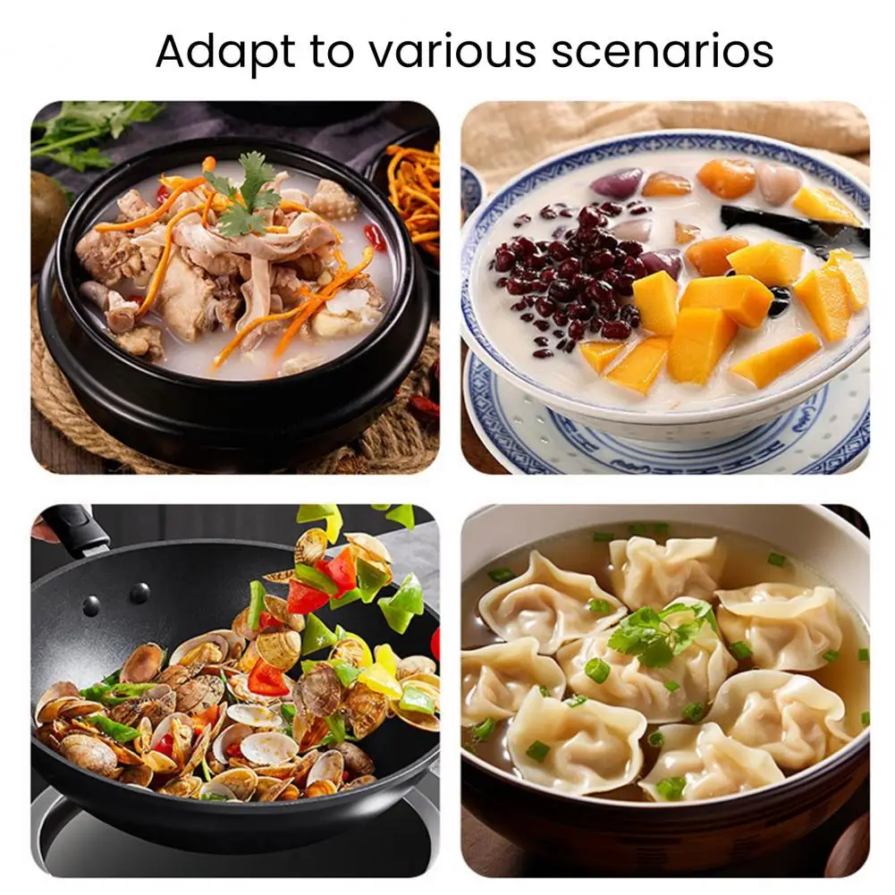 Flexible Edge Spatula Silicone Spatula with Ergonomic Wooden Handle High Temperature Non-stick Cooking Spoon for Stirring