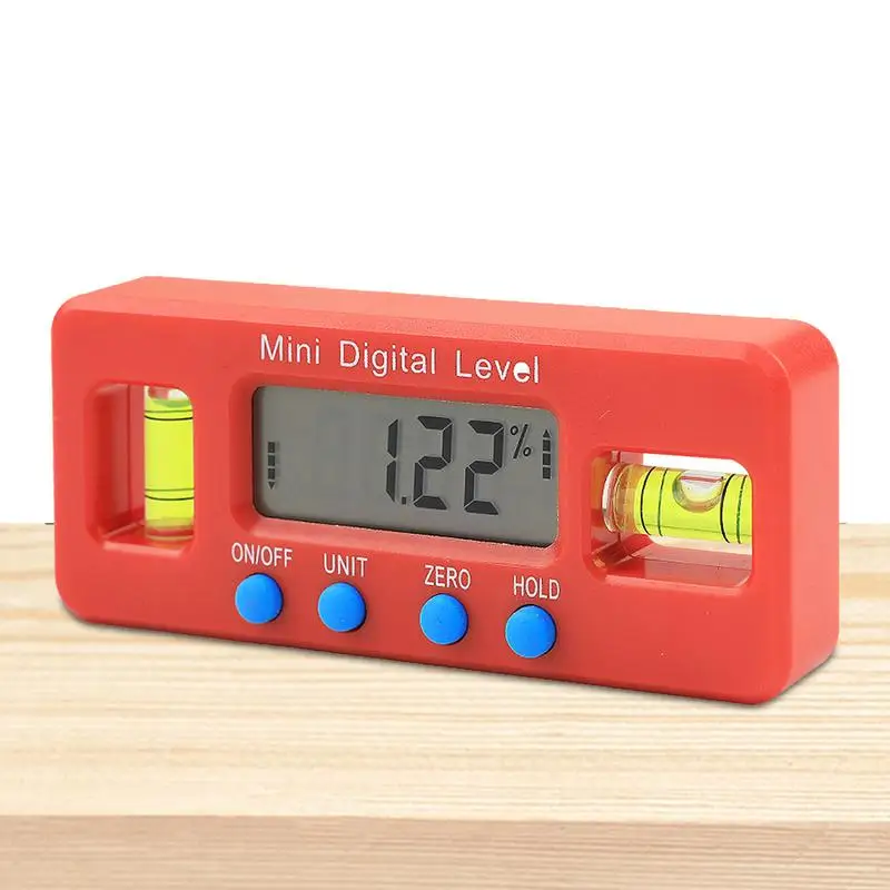 Digital Angle Gauge Mini Magnetic Digital Angle Gauge Backlit Digital Level With LCD Display 360 Angle Digital Torpedo Level