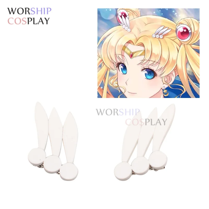 Tsukino Usagi Crystal Serenity Princess super Sailor cosplay Earrings Tiara Red Ear Stud Ear Clip Cosplay Accesseries Cos Prop